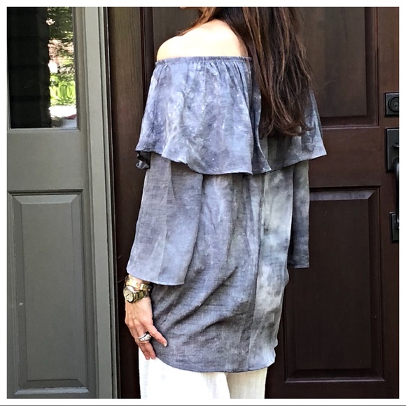 ✨LAST ONE ✨Off the shoulder tie dye top - Picture 5 of 8